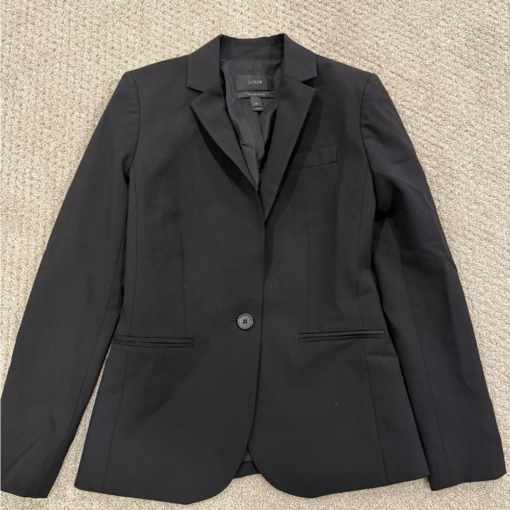 J. Crew Women's Italian Wool Black Blazer